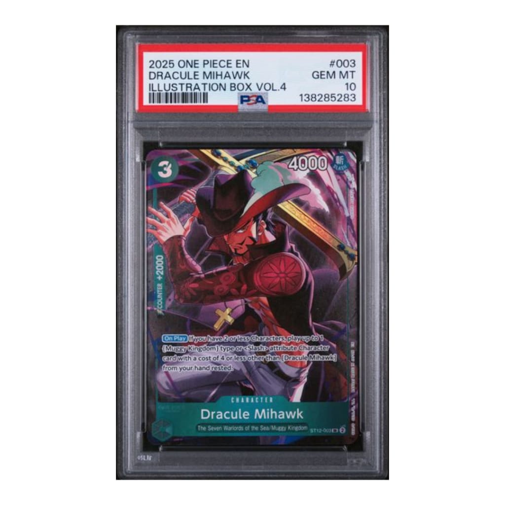 2025 ONE PIECE PROMOS #003 DRACULE MIHAWK ILLUSTRATION BOX VOL.4